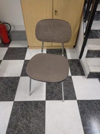 Sillas de oficina tela y metal