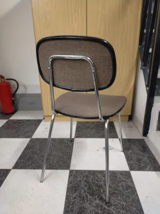 Sillas de oficina tela y metal