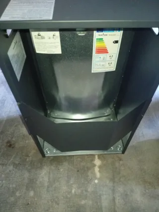 Estufa de gas butano negra