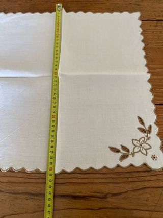 Toalha bordado Madeira grande c/ guardanapos