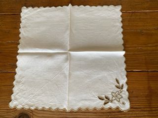 Toalha bordado Madeira grande c/ guardanapos