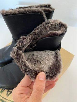 Botas Panama Jack negras con pelo