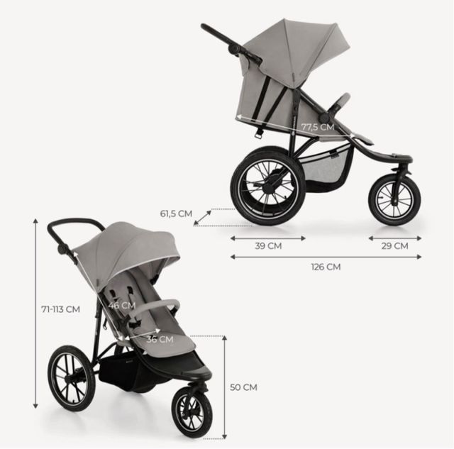 Cochecito Kinderkraft Helsi2 Gris / F2 - miniatura 2