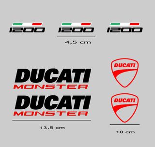 Pegatinas Ducati Monster 1200