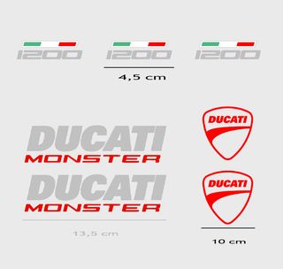Pegatinas Ducati Monster 1200