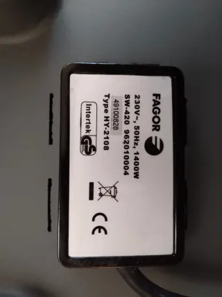 Sandwichera Fagor Gris