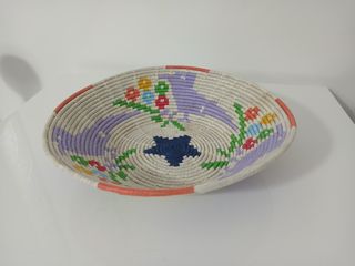 Cesto Cestino Vimini Intrecciato Artigianale