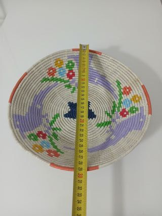 Cesto Cestino Vimini Intrecciato Artigianale