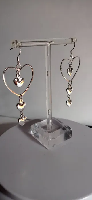 PENDIENTES / DE CORAZONES / EN PLATA 925 ¡¡ PESA 7