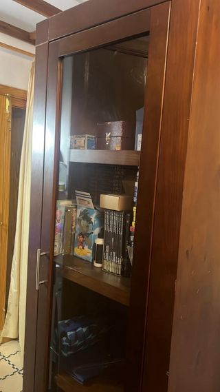 Muebles de comedor de nogal madera oscura