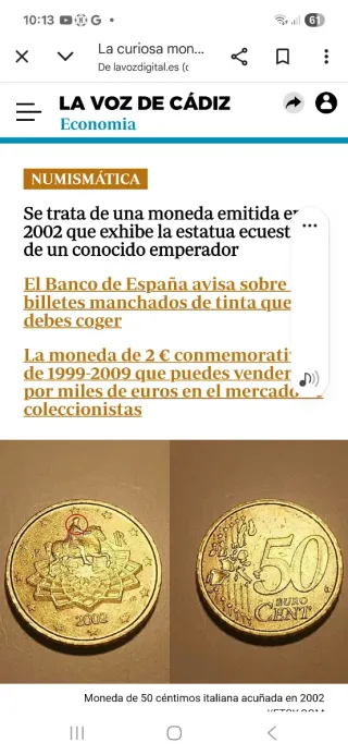 Moneda 50 céntimos 2002 coleccionista