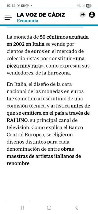 Moneda 50 céntimos 2002 coleccionista