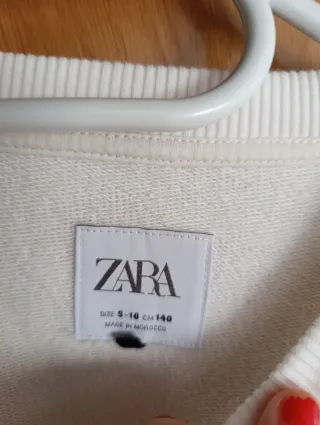Jersey niña Zara blanco
