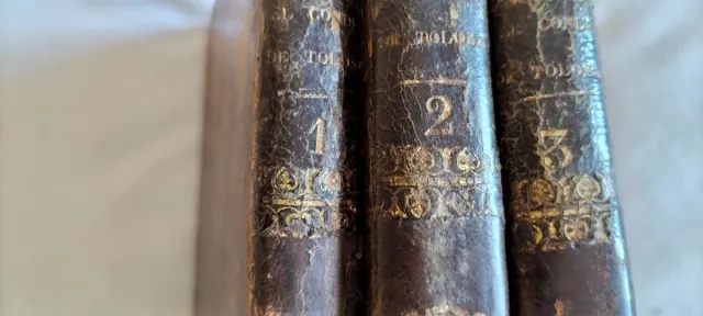 Libro Antiguo El Conde de Tolosa 3 Tomos completos