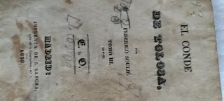 Libro Antiguo El Conde de Tolosa 3 Tomos completos