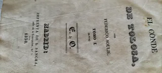 Libro Antiguo El Conde de Tolosa 3 Tomos completos