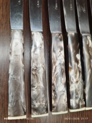 Estuche 12 Cuchillos Vintage VAUZI Nacarado