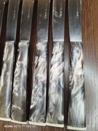 Estuche 12 Cuchillos Vintage VAUZI Nacarado