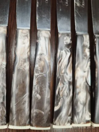 Estuche 12 Cuchillos Vintage VAUZI Nacarado