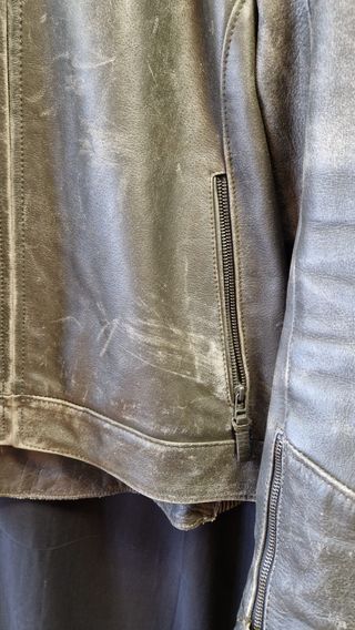 Giacca in pelle Macna