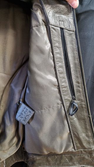 Giacca in pelle Macna