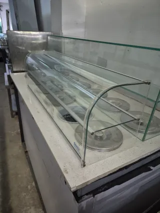 Expositor refrigerado cristal curvo