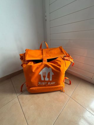 Mochila reparto Just Eat naranja