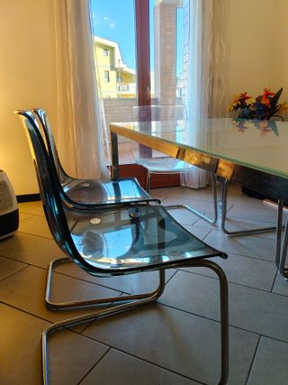 Set Tavolo Vetro + 6 Sedie per studio o sala