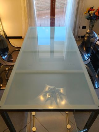 Set Tavolo Vetro + 6 Sedie per studio o sala