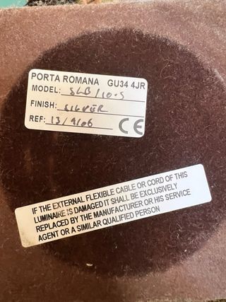 Lámpara de diseño metal