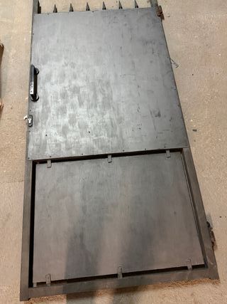 Puerta de jardín forja negra 96 x 200