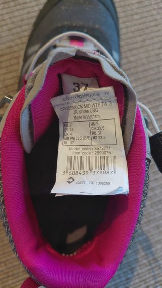 Botas de montaña Quechua impermeables talla 37