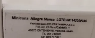 Minicuna colecho Allegra buen estado