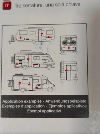 Cerradura Fiamma Safe door frame