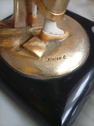 Scultura Maternità Vintage Argento 800 laminato