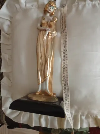 Scultura Maternità Vintage Argento 800 laminato