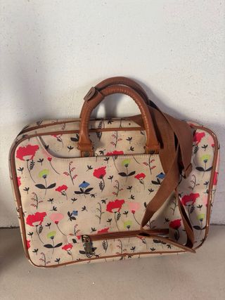 Maletín ordenador/trabajo estampado floral