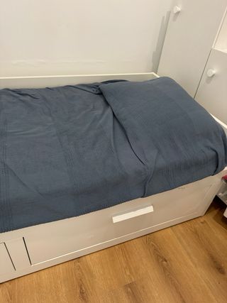 Cama nido Ikea blanca con cajones