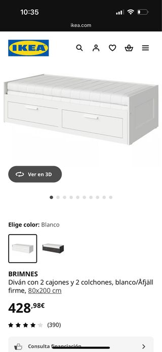 Diván Cama Brimnes Ikea