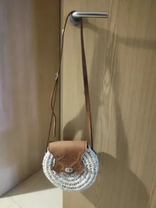 Bolso redondo Esparto Artesanal