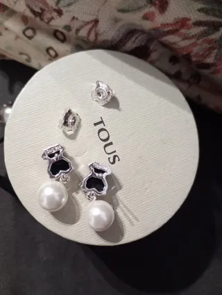 Pendientes Tous Onix y Perla