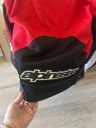 Chaqueta Moto Alpinestars Roja y Negra