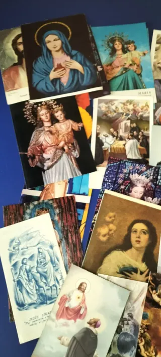 Estampas religiosas antiguas a color