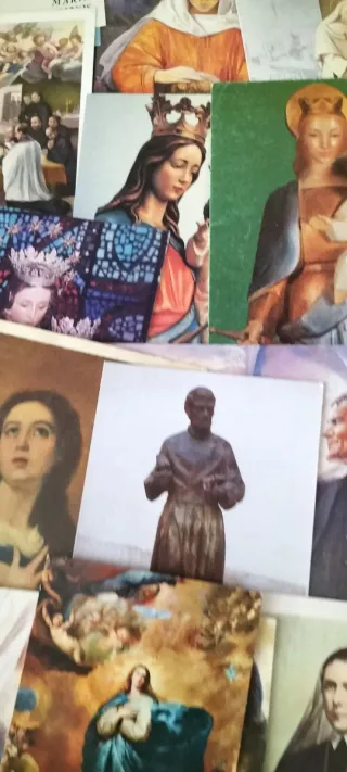 Estampas religiosas antiguas a color