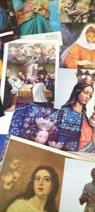 Estampas religiosas antiguas a color