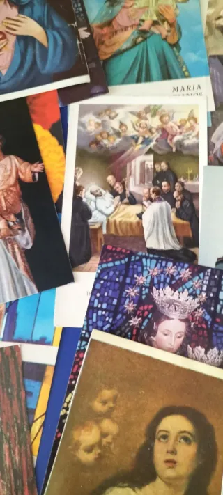 Estampas religiosas antiguas a color