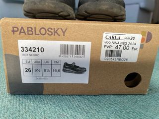 Zapato Pablosky Negro Talla 26