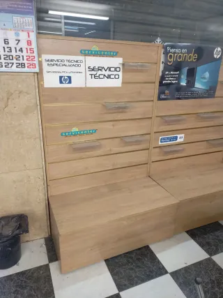 Estantería expositor madera