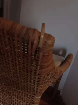 4 Sillas de Mimbre Ikea