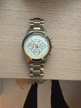 Reloj Massimo Dutti Dorado Cronógrafo